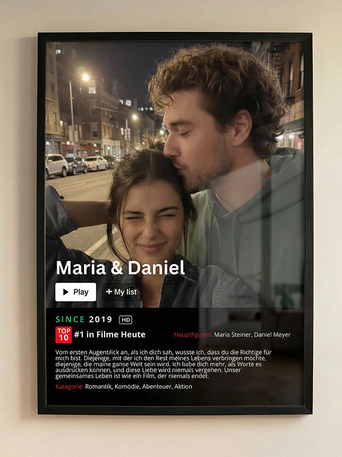 Personalisiertes Netflix-Poster