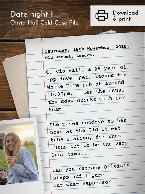 Cold Case File Bundle (3 date nights)