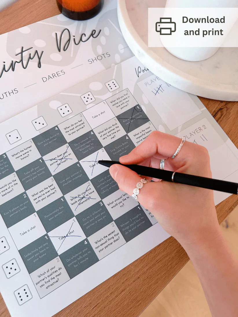 "Flirt-Würfel" Spiel