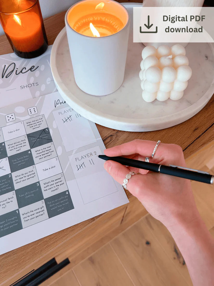 "Flirt-Würfel" Spiel