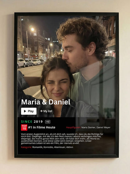 Personalisiertes Netflix-Poster